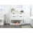 Elegant Larkin 42" Single Bathroom Vanity, White/Backsplash