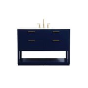 Elegant Kitchen/Bath Larkin 48" Single Bathroom Vanity, Blue - VF19248BL