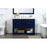 Elegant Kitchen/Bath Larkin 48" Single Bathroom Vanity, Blue