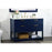 Elegant Kitchen/Bath Larkin 48" Single Bathroom Vanity, Blue