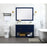 Elegant Kitchen/Bath Larkin 48" Single Bathroom Vanity, Blue