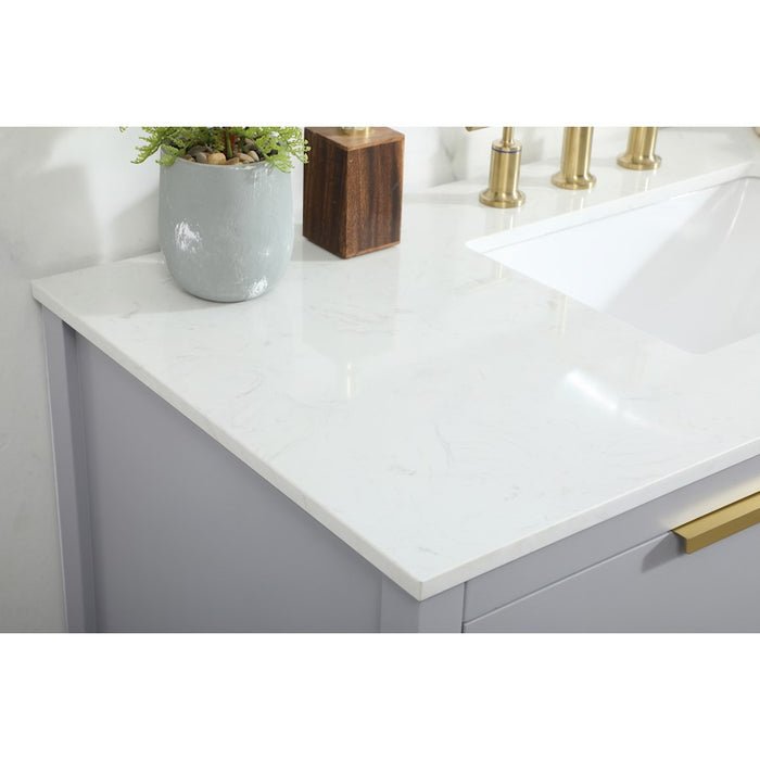 Elegant Kitchen/Bath Larkin 48" Single Bathroom Vanity, Grey