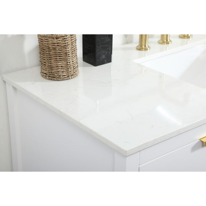 Elegant Kitchen/Bath Larkin 48" Single Bathroom Vanity, White