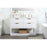 Elegant Larkin 48" Single Bathroom Vanity, White/Backsplash