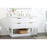 Elegant Larkin 48" Single Bathroom Vanity, White/Backsplash