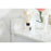 Elegant Larkin 48" Single Bathroom Vanity, White/Backsplash