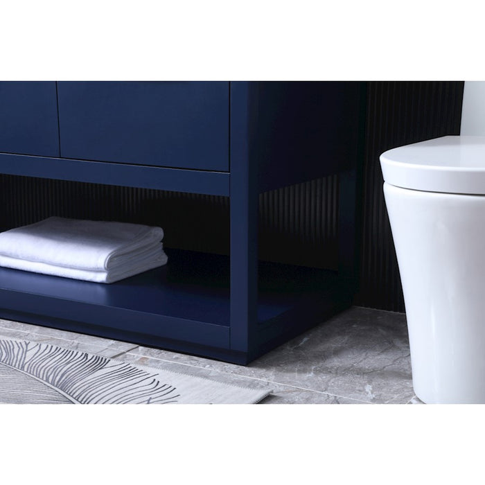 Elegant Lighting Larkin 54" Single Vanity Sink, Blue
