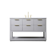 Elegant Lighting Larkin 54" Single Vanity Sink, Grey - VF19254GR