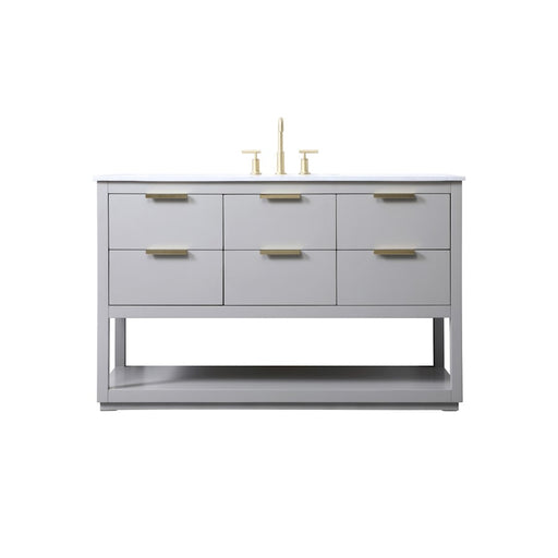 Elegant Lighting Larkin 54" Single Vanity Sink, Grey - VF19254GR
