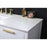 Elegant Lighting Larkin 54" Single Vanity Sink, White