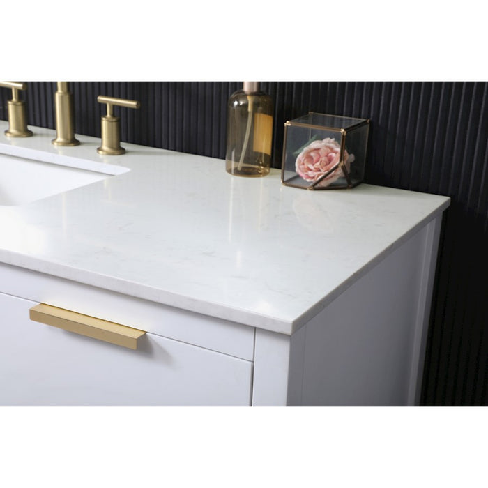 Elegant Lighting Larkin 54" Single Vanity Sink, White