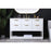 Elegant Lighting Larkin 54" Single Vanity Sink, White