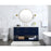 Elegant Kitchen/Bath Larkin 60" Single Bathroom Vanity, Blue