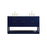 Elegant Kitchen/Bath Larkin 60" Double Bathroom Vanity, Blue - VF19260DBL