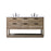 Elegant Lighting Larkin 60"L Double Vanity Sink, Natural Oak - VF19260DNT
