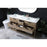 Elegant Lighting Larkin 60"L Double Vanity Sink, Natural Oak