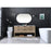 Elegant Lighting Larkin 60"L Double Vanity Sink, Natural Oak