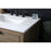 Elegant Lighting Larkin 60"L Double Vanity Sink, Natural Oak
