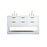 Elegant Kitchen/Bath Larkin 60" Double Bathroom Vanity, White - VF19260DWH