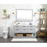 Elegant Kitchen/Bath Larkin 60" Double Bathroom Vanity, White
