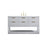 Elegant Kitchen/Bath Larkin 60" Single Bathroom Vanity, Grey - VF19260GR