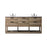 Elegant Lighting Larkin 72"L Double Vanity Sink, Natural Oak - VF19272DNT
