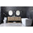 Elegant Lighting Larkin 72"L Double Vanity Sink, Natural Oak