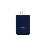 Elegant Kitchen/Bath Blake 24" Single Bathroom Vanity, Blue - VF19424BL