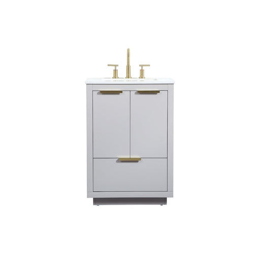 Elegant Kitchen/Bath Blake 24" Single Bathroom Vanity, Grey - VF19424GR