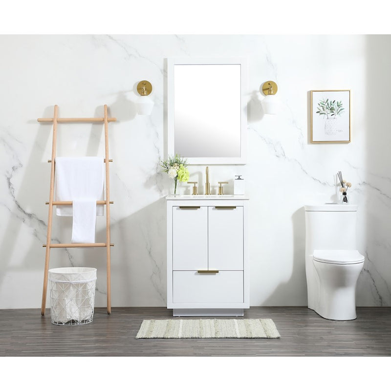Elegant Kitchen/Bath Blake 24" Single Bathroom Vanity, Grey