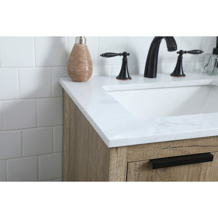 Elegant Lighting Blake 24"L Single Vanity Sink, Natural Oak