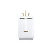 Elegant Kitchen/Bath Blake 24" Single Bathroom Vanity, White - VF19424WH