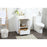 Elegant Kitchen/Bath Blake 24" Single Bathroom Vanity, White