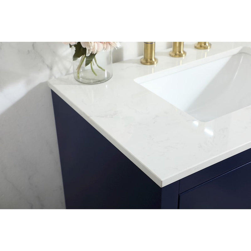 Elegant Kitchen/Bath Blake 30" Single Bathroom Vanity, Blue
