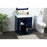 Elegant Blake 30" Single Bathroom Vanity, Blue/Backsplash