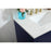Elegant Blake 30" Single Bathroom Vanity, Blue/Backsplash