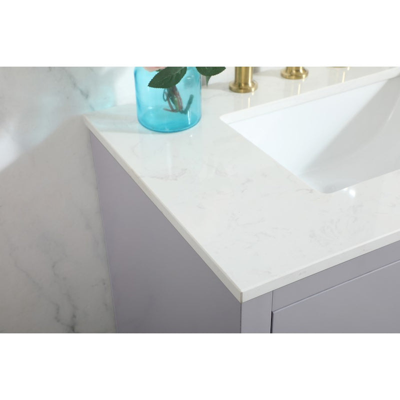 Elegant Kitchen/Bath Blake 30" Single Bathroom Vanity, Grey