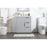 Elegant Blake 30" Single Bathroom Vanity, Grey/Backsplash