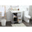 Elegant Blake 30" Single Bathroom Vanity, Grey/Backsplash