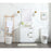 Elegant Blake 30" Single Bathroom Vanity, Grey/Backsplash