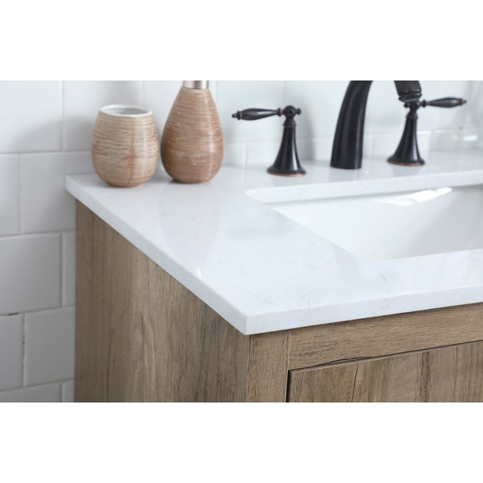 Elegant Lighting Blake 30"L Single Vanity Sink, Natural Oak