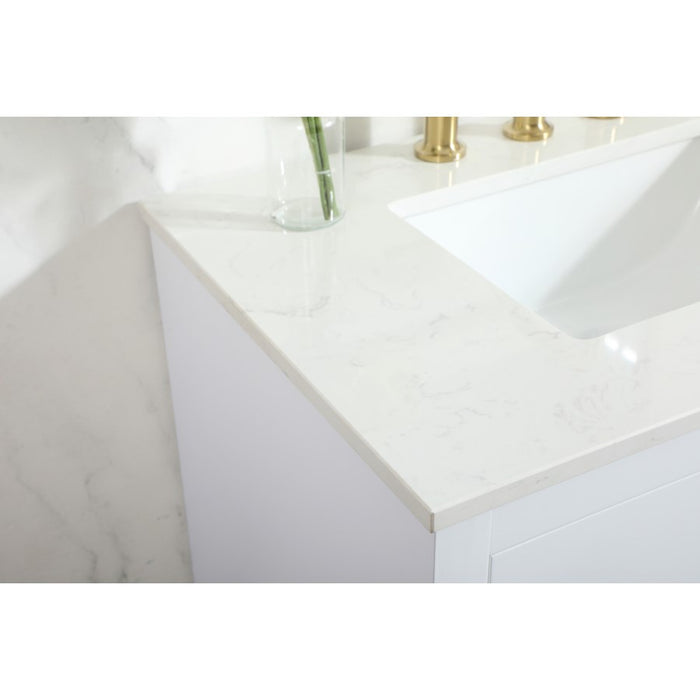 Elegant Kitchen/Bath Blake 30" Single Bathroom Vanity, White