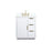 Elegant Blake 30" Single Bathroom Vanity, White/Backsplash - VF19430WH-BS