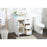 Elegant Blake 30" Single Bathroom Vanity, White/Backsplash