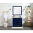 Elegant Blake 30" Single Bathroom Vanity, White/Backsplash