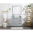 Elegant Blake 36" Single Bathroom Vanity, Blue/Backsplash