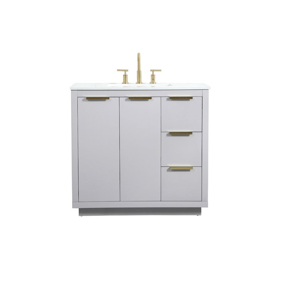 Elegant Kitchen/Bath Blake 36" Single Bathroom Vanity, Grey - VF19436GR