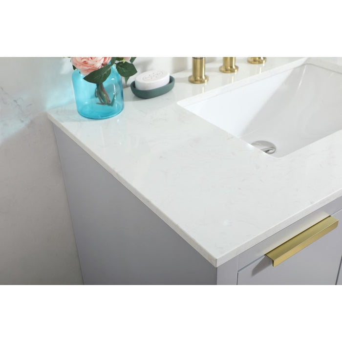 Elegant Kitchen/Bath Blake 36" Single Bathroom Vanity, Grey