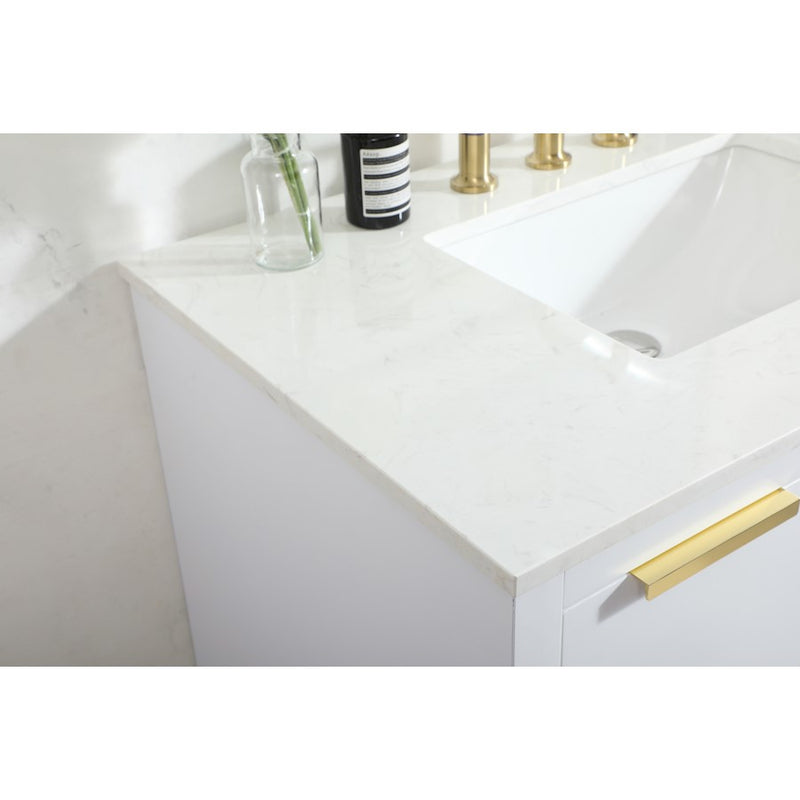 Elegant Kitchen/Bath Blake 36" Single Bathroom Vanity, White