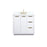 Elegant Blake 36" Single Bathroom Vanity, White/Backsplash - VF19436WH-BS
